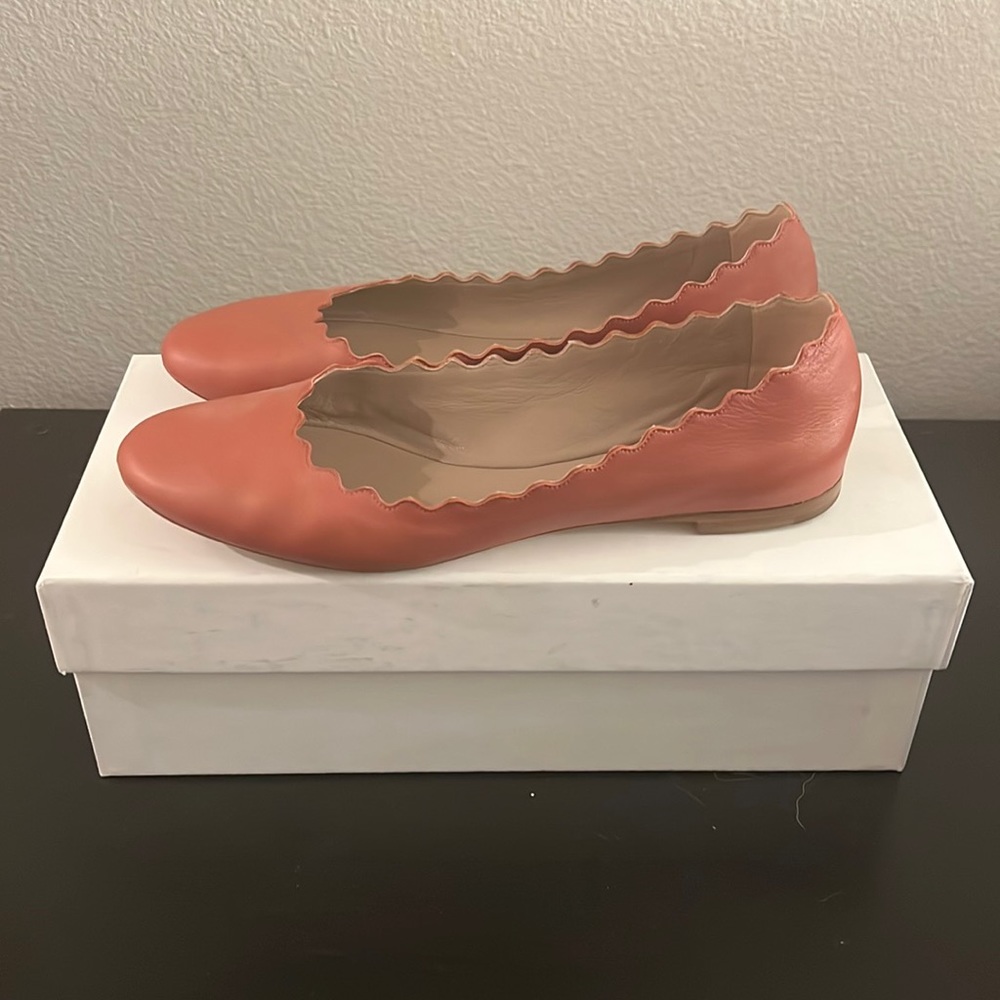Chloe waves ballerina dark pink 37